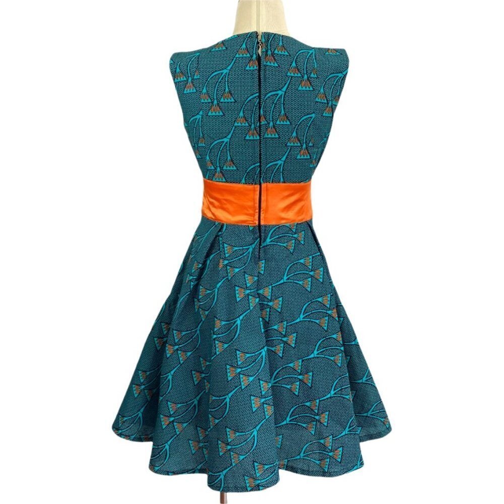 African inspired print A-line dress - Picture 5 of 8